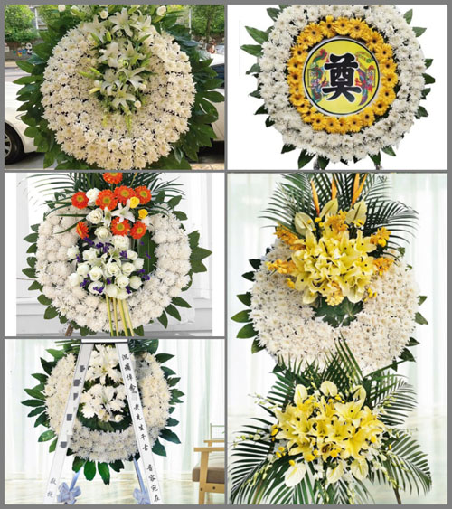 安徽阜阳市阜南县段郢乡财神村花圈速递